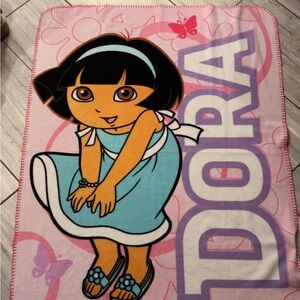 VINTAGE Dora Child Sized Blanket
